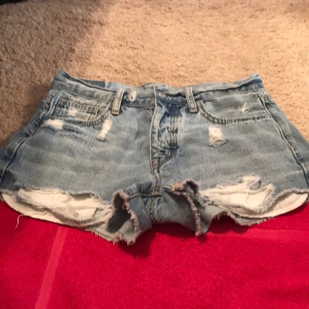 American Eagle short size2 high rise vintage bottom fly